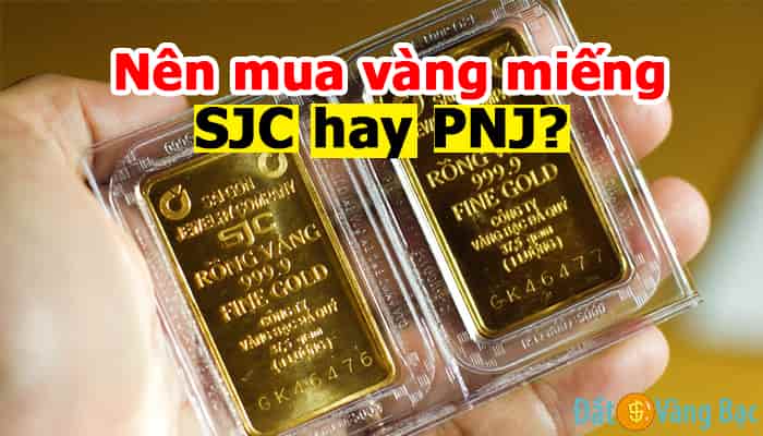 Nên Mua Vàng Miếng SJC hay PNJ? 2022 Vàng nào Dễ Có Lời hơn, mua ở đâu?