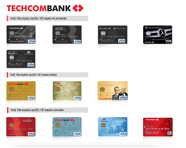 Phí làm thẻ Techcombank